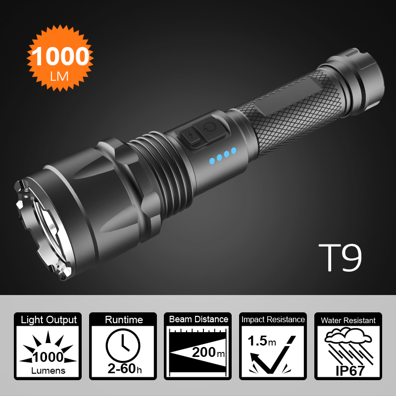 USB Rechargeable Police Flashlight